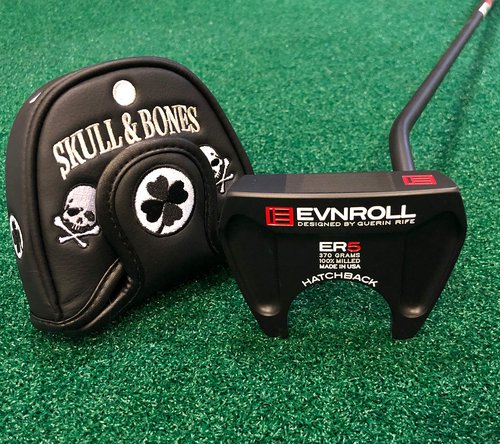 Skull Bones Mallet Putter Covers - Replacement Putter Headcover - Compatible with Odyssey 2-Ball - Scotty Cameron, Taylormade and Ping Putters (Skull&Bones)