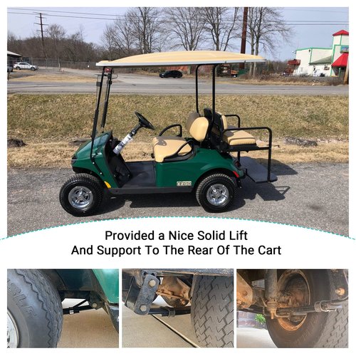 10L0L EZGO TXT Heavy Duty Rear Leaf Spring - Golf Cart 4-Leaf Leaf Spring with Bushings & Sleeves 1012303 74207-G02 72618-G01