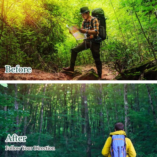 Amylove 36 Piece Trail Markers Bright Reflective Trail Markers Green Bright Trail Signs Trail Marking Reflectors for Hiking Hunting Camping Backpacking Walking Driveway Office New Place, Easy to Mount