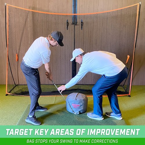 GoSports Golf Swing Bag, Impact Position Trainer - Master Proper Club and Hand Position at Impact, Great for All Skill Levels