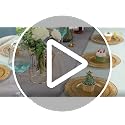 102 pcs Brown Gold Plastic Plates Set - Lace Design Disposable Dinner & Salad Plates - Solid Gold Variation