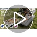 Suteck 32-Inch XXL Folding Camping Cot with Removable Mattress, Ash Gray, 900LBS Capacity