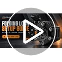 Heavy Duty Folding Bike Lock with Bag for E-Bikes and Scooters - Keyless Combo