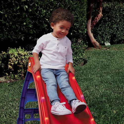 Little Tikes Light-Up First Slide - Fun Indoor/Outdoor Slide for Kids | Vibrant Red Color