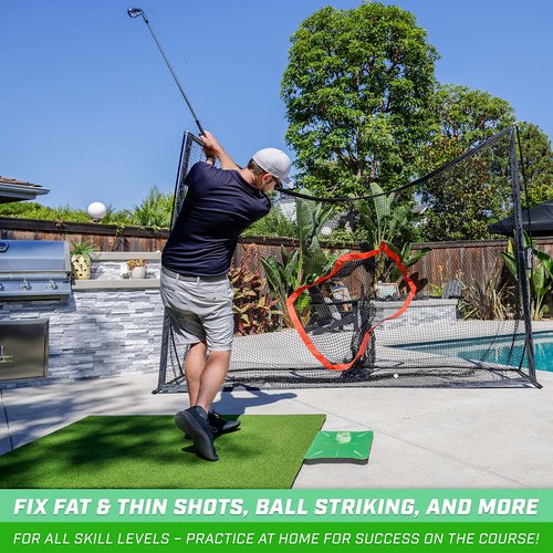 GoSports Swing Spot Golf Swing Impact Training Mat, Shows Club Path at Impact to Detect and Fix Slices, Hooks and More