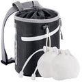 MIUONO Chalk Bag for Rock Climbing, Bouldering Bag Bucket with 2 (65g) Chalk Balls, 2 Waterproof Zipper for Gymnastics, Cross Fit, and Lifting (Large)