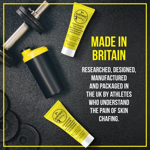 SLIPSTREAM Endurance Anti-Chafe Cream (65ml) – Botanical Shield Sweat-Out Protection + Aloe Vera Soothing – Waterproof, Non Greasy, Vegan