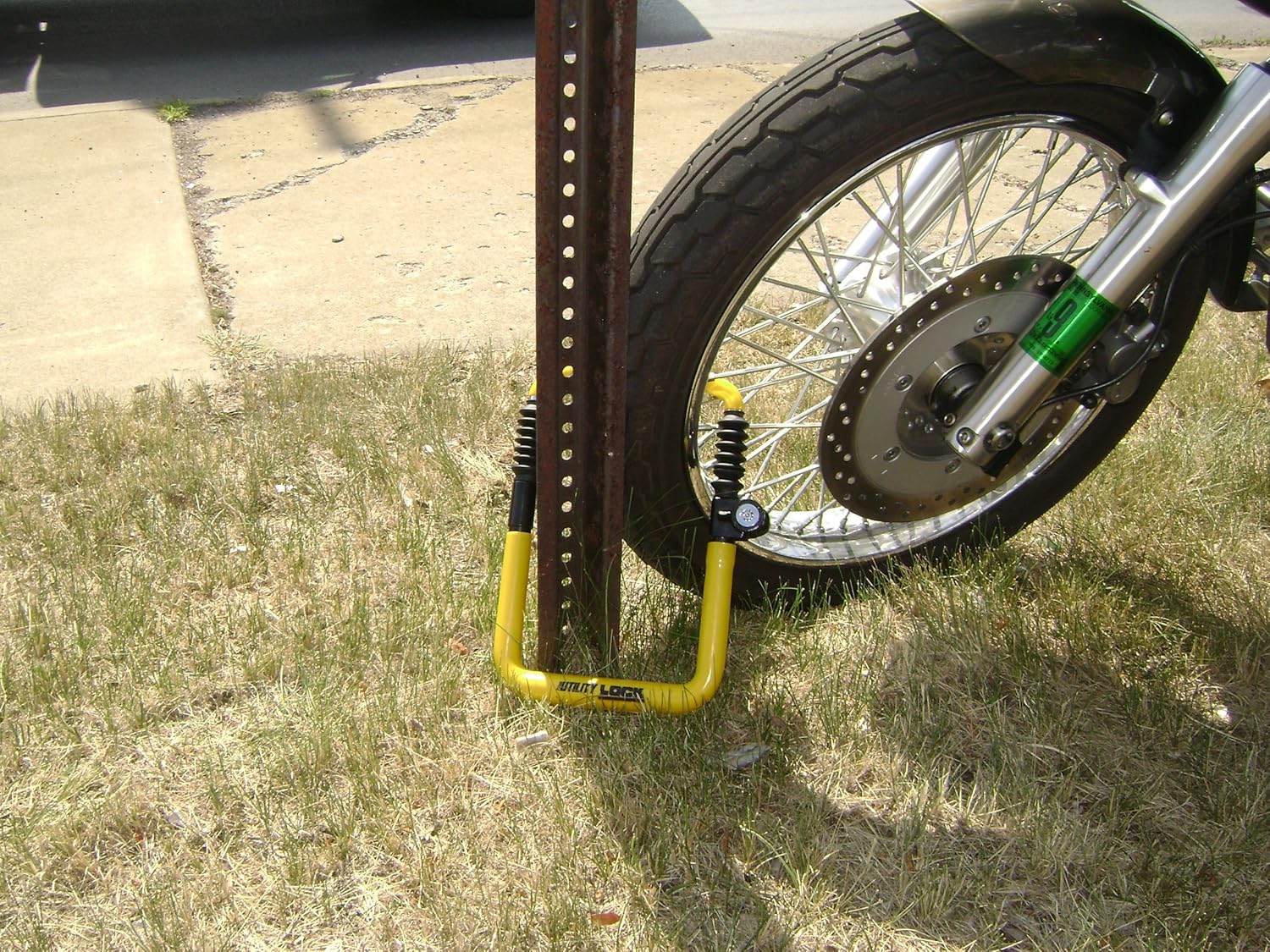 Winner International Utility Lock - Durable Security Solution for Sizes 8.5"-11.5" - Yellow