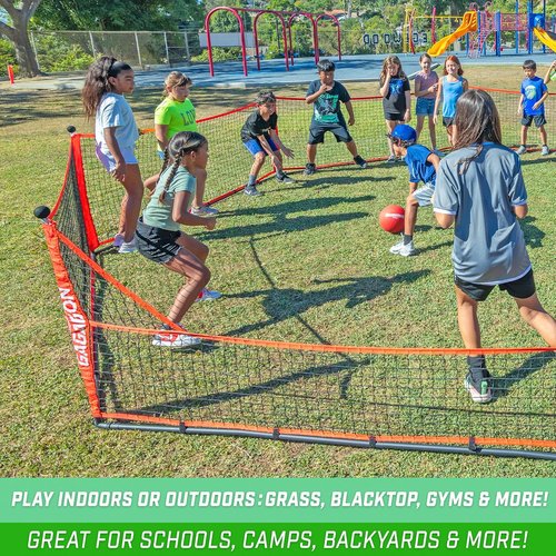 GoSports Gaga Ball Pit - Portable 10 ft, 15 ft, or 20 ft Indoor/Outdoor Fun for Schools & Camps