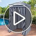 EAGLE PEAK 4x4 ft Black Pop Up Changing Tent Outdoor Privacy Shelter