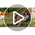 Heavy Duty Double Camping Chair - 660lbs Capacity, Foldable 2 Person Outdoor Seat - Black Gray