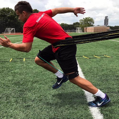 Kbands Victory Ropes - 300 lbs Resistance for Acceleration Drills - 40 ft Stretch Distance