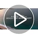 Beach Tent Sun Shelter with Canopy for 4-6 People - Blue Variation