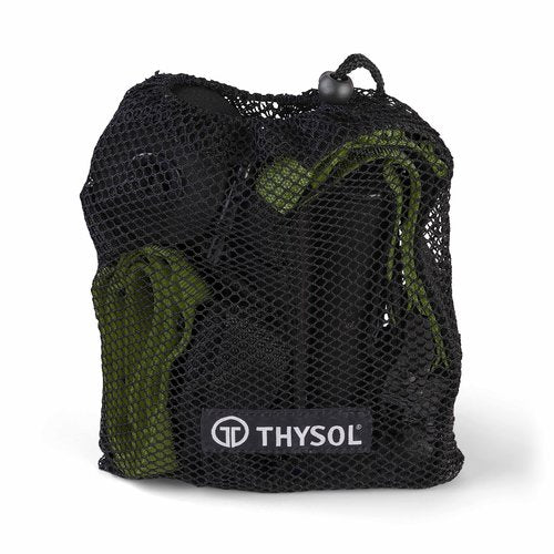 THYSOL® Resistance Trainer Pro Exercise Straps Army | Sling Trainer Set with Adjustable Door Anchor | Fitness Home Workouts - Suitable for Travelling & for Training Indoor & Outdoor (Army Green)