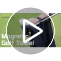 Magnetic Golf Towel with Clip - 23.6 x 15.7 Inch Large Microfiber Towels - Black - Variation of THIS listing