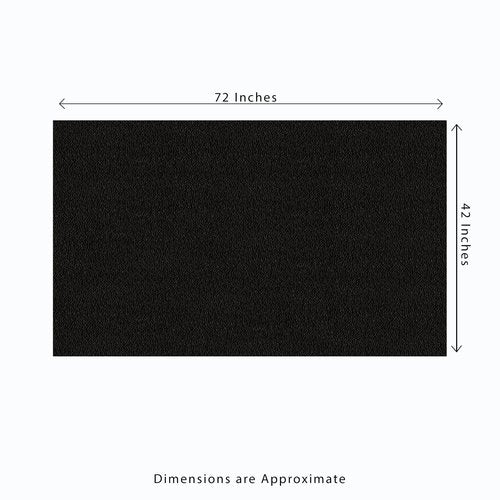 Heavy Duty Gym Flooring Mat - 3.5' x 6' x 3/4" Thick Rubber Mat - Solid Black - Ideal for Home Gyms, Commercial Fitness Centers, Workouts, and More