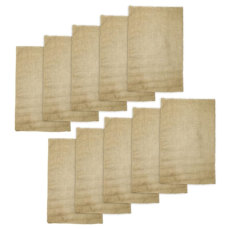 10 Pack 24x39 Large Potato Sack Race Bags - 100% Jute Burlap Burlap Sacks