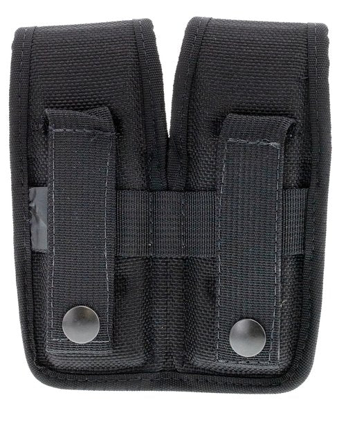 Bianchi, 7302HS AccuMold Double Magazine Pouch, Snap, Size 4, Black