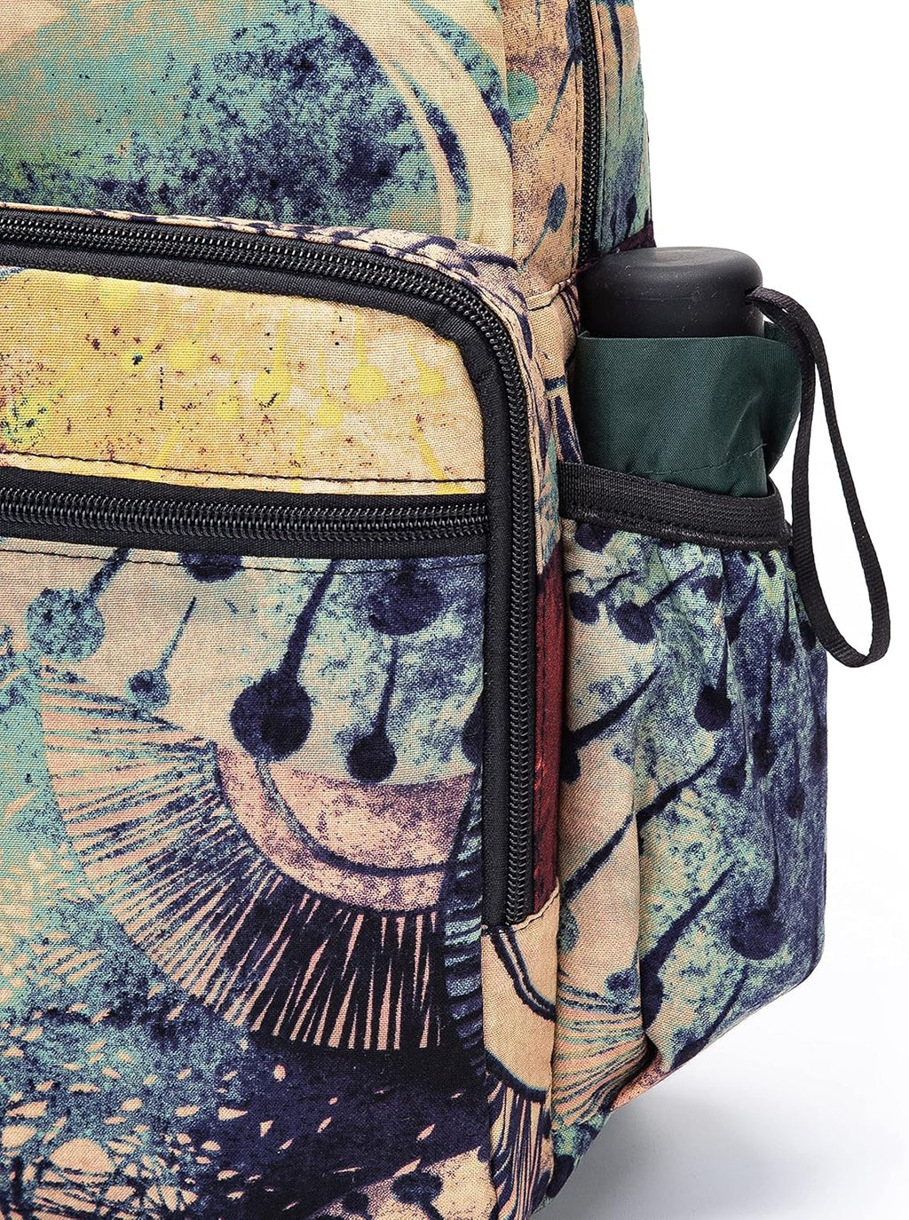 Skiennix Women’s Sling Bag - Large Bohemian Canvas Crossbody Bag in Purple & Yellow