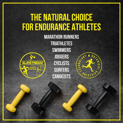 SLIPSTREAM Endurance Anti-Chafe Cream (65ml) – Botanical Shield Sweat-Out Protection + Aloe Vera Soothing – Waterproof, Non Greasy, Vegan