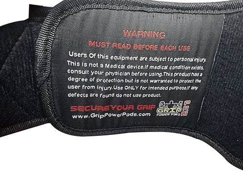 Grip Power Pads Gym Weight Lifting 6" Wide Neoprene Double Belt for Men Back Lumber Support Fitness Exercise Bodybuilding Large 38"-41.5"