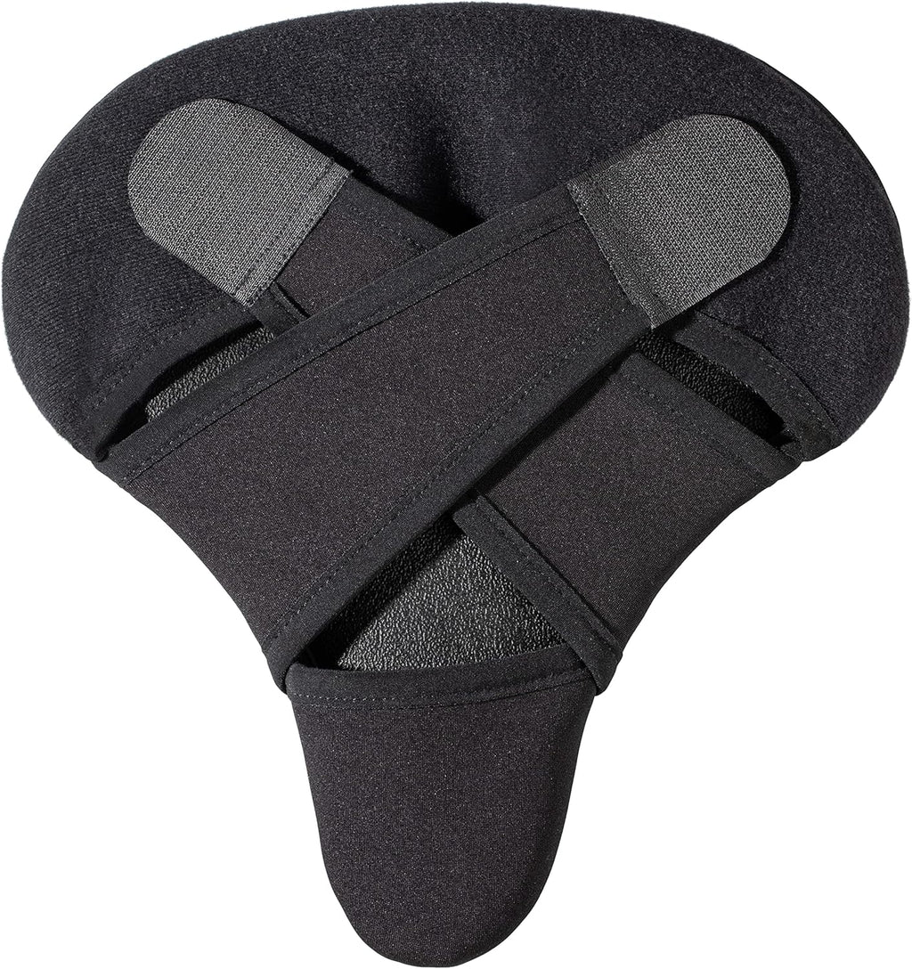 Schwinn Bike Seat Cover - Memory Foam Saddle Cover for Extra Comfort | Weather-Resistant, Dual Strap Design