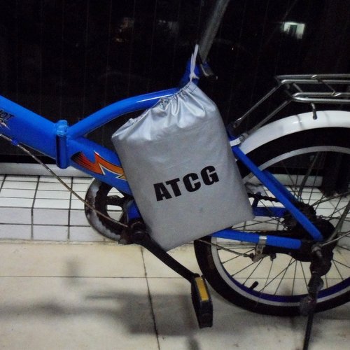 ATCG Bike Cover 190T Nylon Waterproof Bicycle Cover for Mountain Bike, Road Bike Outdoor Storage, L (Black)