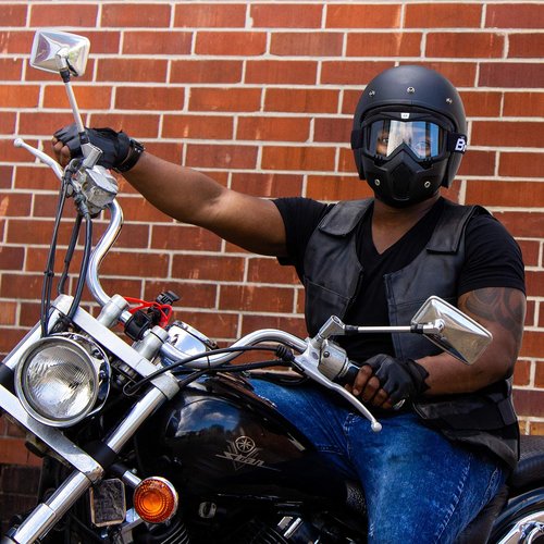 Birdz Eyewear Skylark Motorcycle Goggles - Removable Face Mask, Black Frames, Mirror Lens