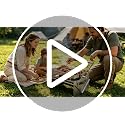 Portable 360° Rotating Charcoal Grill with Flipping Basket - Stainless Steel Camping BBQ