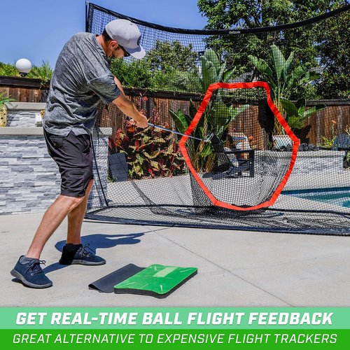 GoSports Swing Spot Golf Swing Impact Training Mat, Shows Club Path at Impact to Detect and Fix Slices, Hooks and More
