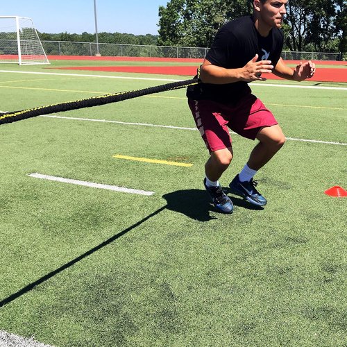 Kbands Victory Ropes - 300 lbs Resistance for Acceleration Drills - 40 ft Stretch Distance
