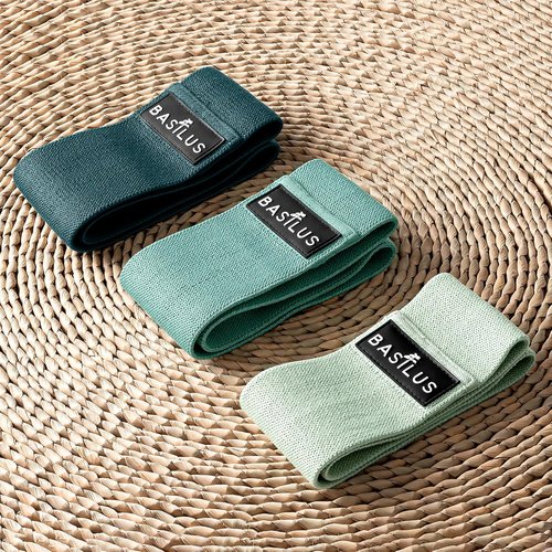 Fabric Resistance Bands by [Brand Name] - 3-Pack for Legs & Glutes | Ideal for Strength Training, Yoga & Pilates