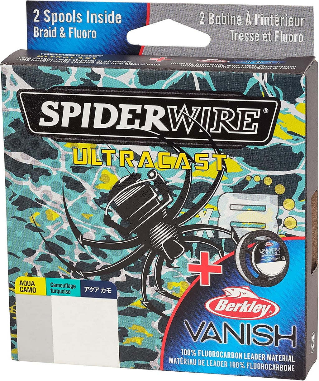 SpiderWire UltraCast Braided Fishing Line - High Strength & Sensitivity | 150 Yards, Green