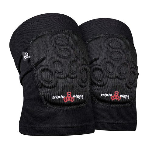 Triple Eight Saver Series Wristsavers (Black, Medium) and Covert Knee Pads (Medium, Black) Skateboarding Protection Gear Bundle