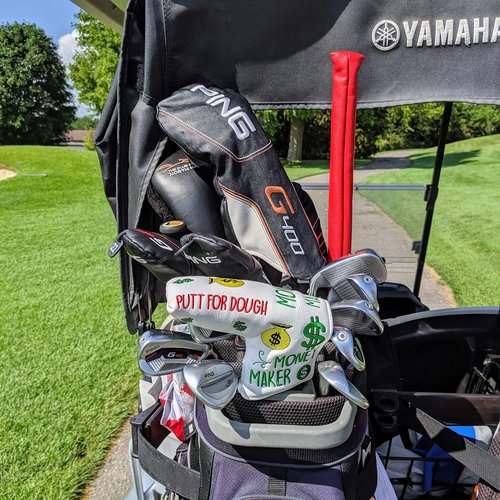 Foretra Golf Putter Cover - Magnetic Blade Mallet Putter Cover - Putt for Dough Golf Club Covers for Men Women Golfer Accessories Fits Scotty Ping Taylormade Callaway Odyssey