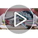 Mexican Yoga Blanket Set - Bright Colors, 9 Pieces, 45x70 Inches