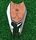The Quintessential Hostess DAD Engraved Golf Gift Divot Tool and Ball Marker in Teak Wood - Dad Personalized Gift, Dad, Gift for Dad, Dad Birthday Gift