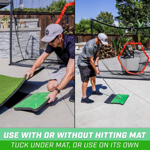 GoSports Swing Spot Golf Swing Impact Training Mat, Shows Club Path at Impact to Detect and Fix Slices, Hooks and More