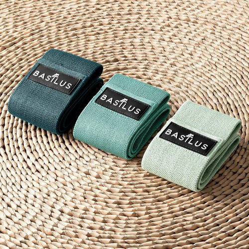 Fabric Resistance Bands by [Brand Name] - 3-Pack for Legs & Glutes | Ideal for Strength Training, Yoga & Pilates