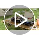 2-Burner Portable Camping Stove with Foldable Griddle & Carrying Bag