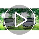 Teenyyou 3-Person Camping Chair with Canopy - Heavy Duty Black, Supports 700lbs