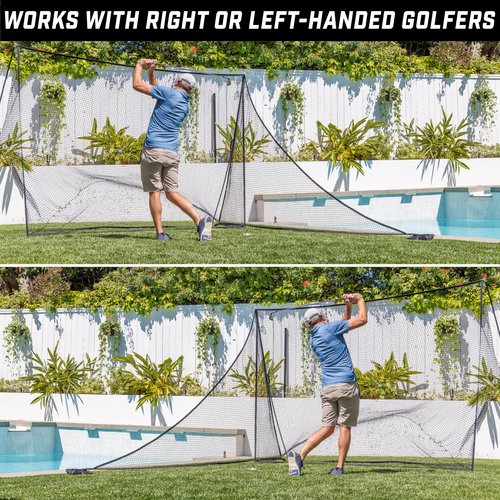 GoSports Shank Net Attachment for Golf Hitting Nets - Black