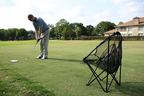 JEF World of Golf Collapsible Chipping Net Black, 23 inch