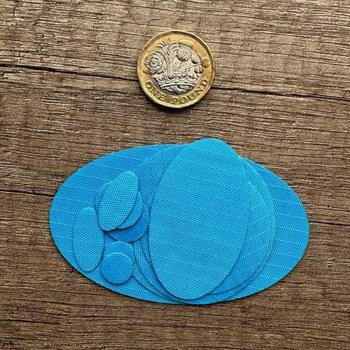 aZengear Repair Patches - Waterproof Self-Adhesive for Jackets, Tents, Shoes & More | 11 Pcs Turquoise