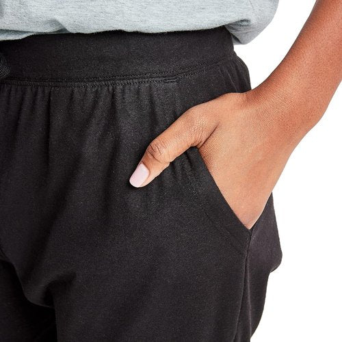 Hanes Women's Joggers - 100% Cotton Jersey Sweatpants with 29" Inseam | Comfortable Fit