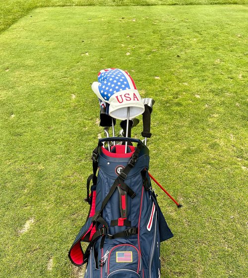 USA Boxing Glove Golf Head Cover - Fits 460cc Driver - Patriotic Red White & Blue American Flag Golf Club Headcover