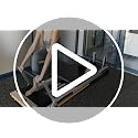 VEVOR Black & Gray Interlocking Gym Floor Tiles 25x25in 0.56in Thick - 12 pcs, Rubber & EVA Foam Workout Mats for Home & Exercise