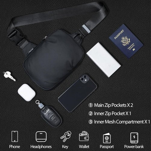 MAXTOP Small Sling Bag - Water Resistant Crossbody Chest Bag for Travel & Sports | Unisex Design
