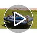 FUNDANGO Queen Camping Cot with Electric Pump & Air Mattress - Dark Grey
