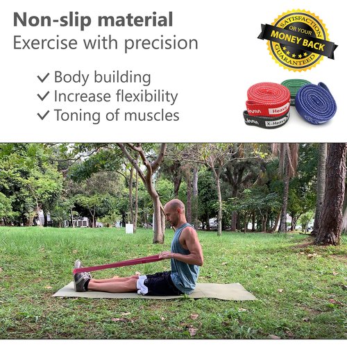Limm Long Resistance Bands Fabric Band - Pull Up Bands for Working Out - Workout Bands Resistance for Women and Men - Pull Up Assistance Bands for Resistance & Strength Training, Home Workouts